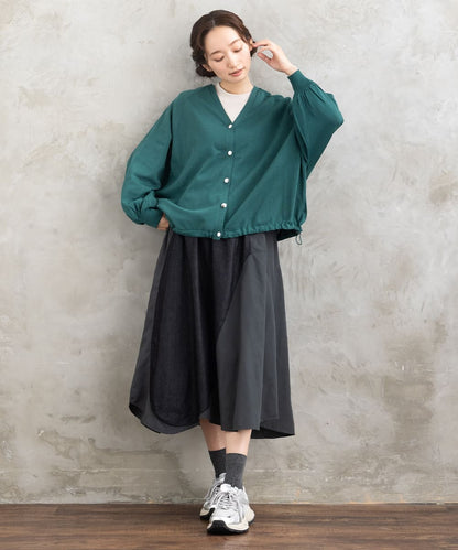 【sabstreet bis】【web限定】15号(3L) ドロストヘムニットカーディガン