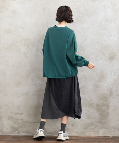 【sabstreet bis】【web限定】15号(3L) ドロストヘムニットカーディガン