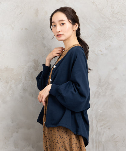 【sabstreet bis】【web限定】15号(3L) ドロストヘムニットカーディガン