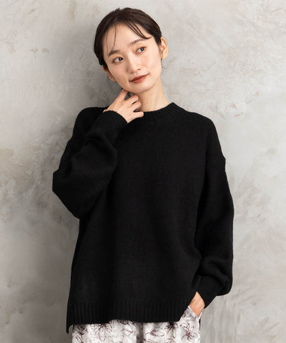 【sabstreet bis】【web限定】ヤクタッチクルーネックニット