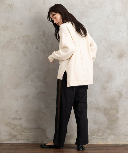 【sabstreet bis】【web限定】ヤクタッチクルーネックニット