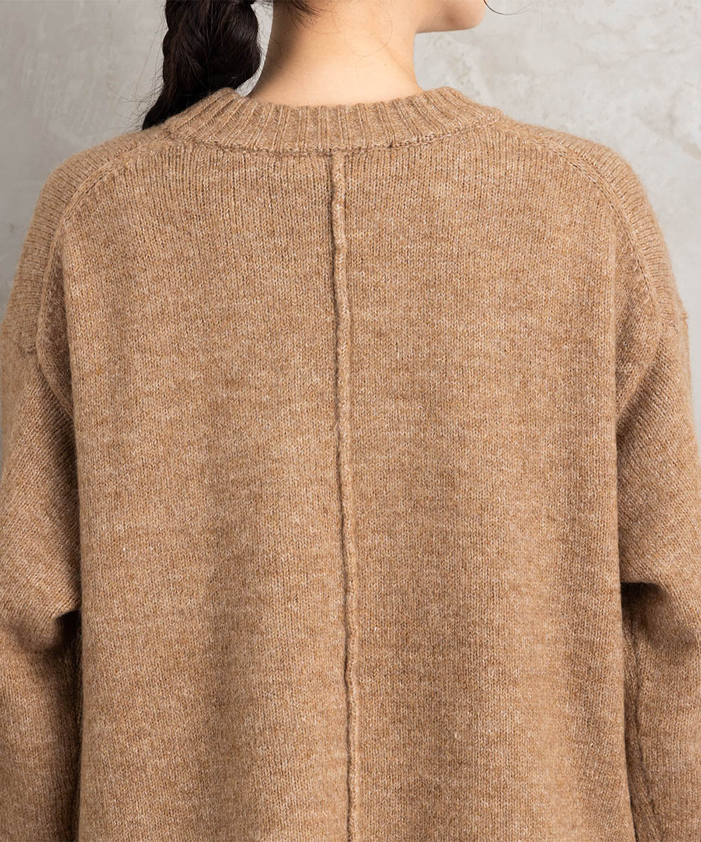 【sabstreet bis】【web限定】ヤクタッチクルーネックニット