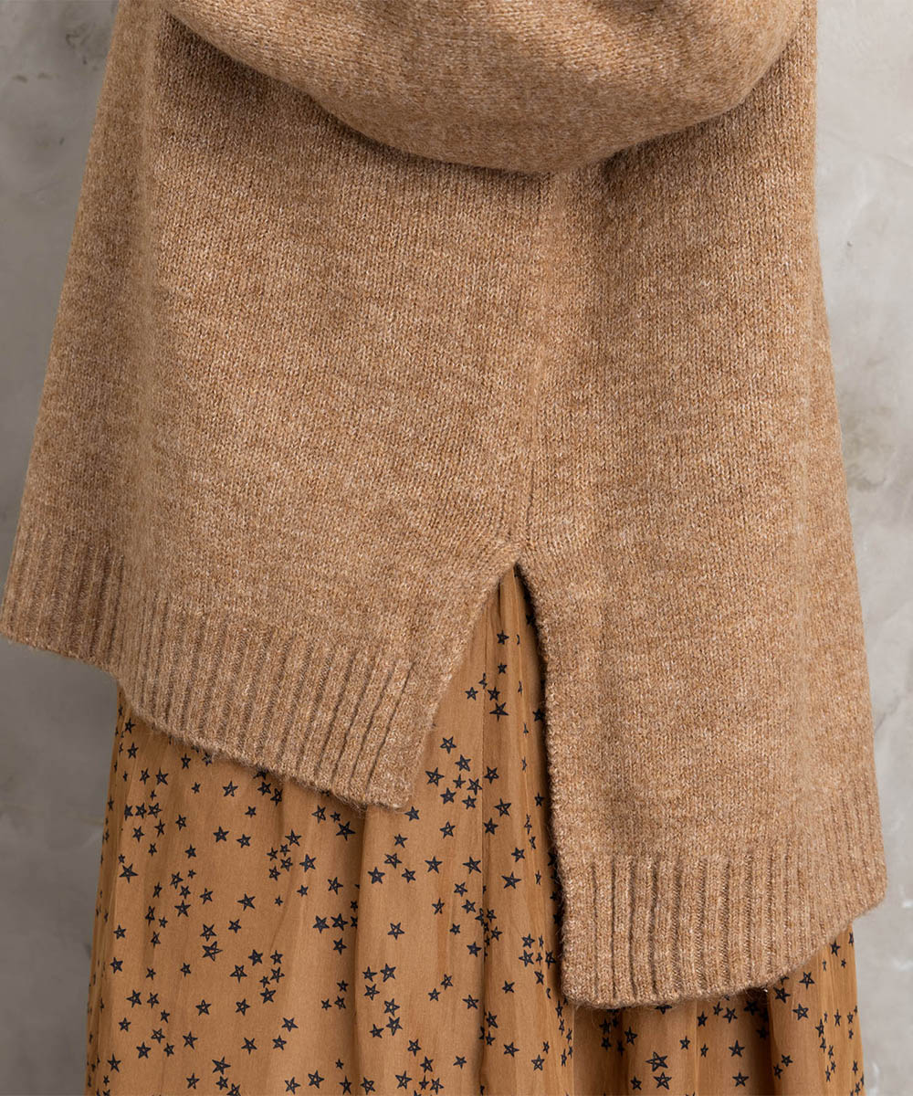 【sabstreet bis】【web限定】ヤクタッチクルーネックニット