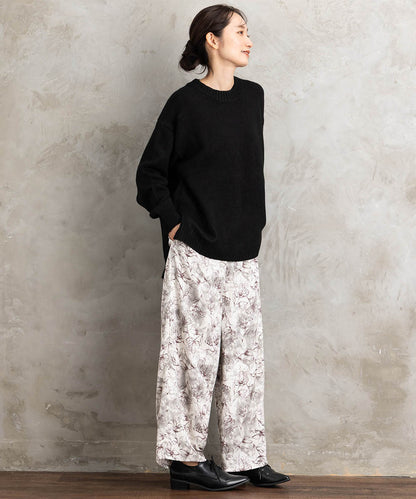 【sabstreet bis】【web限定】ヤクタッチクルーネックニット