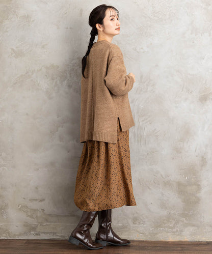 【sabstreet bis】【web限定】ヤクタッチクルーネックニット