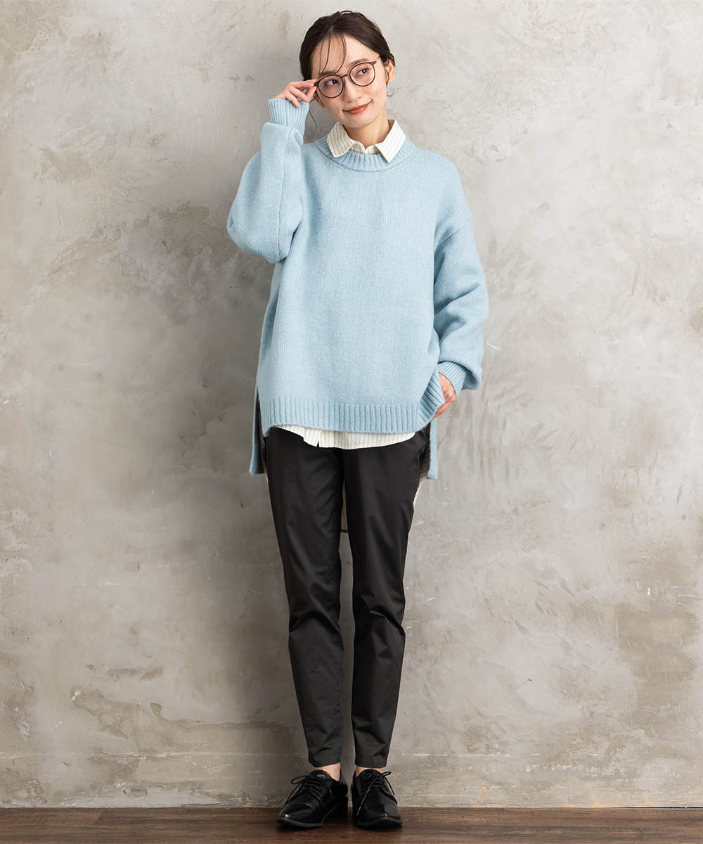 【sabstreet bis】【web限定】ヤクタッチクルーネックニット