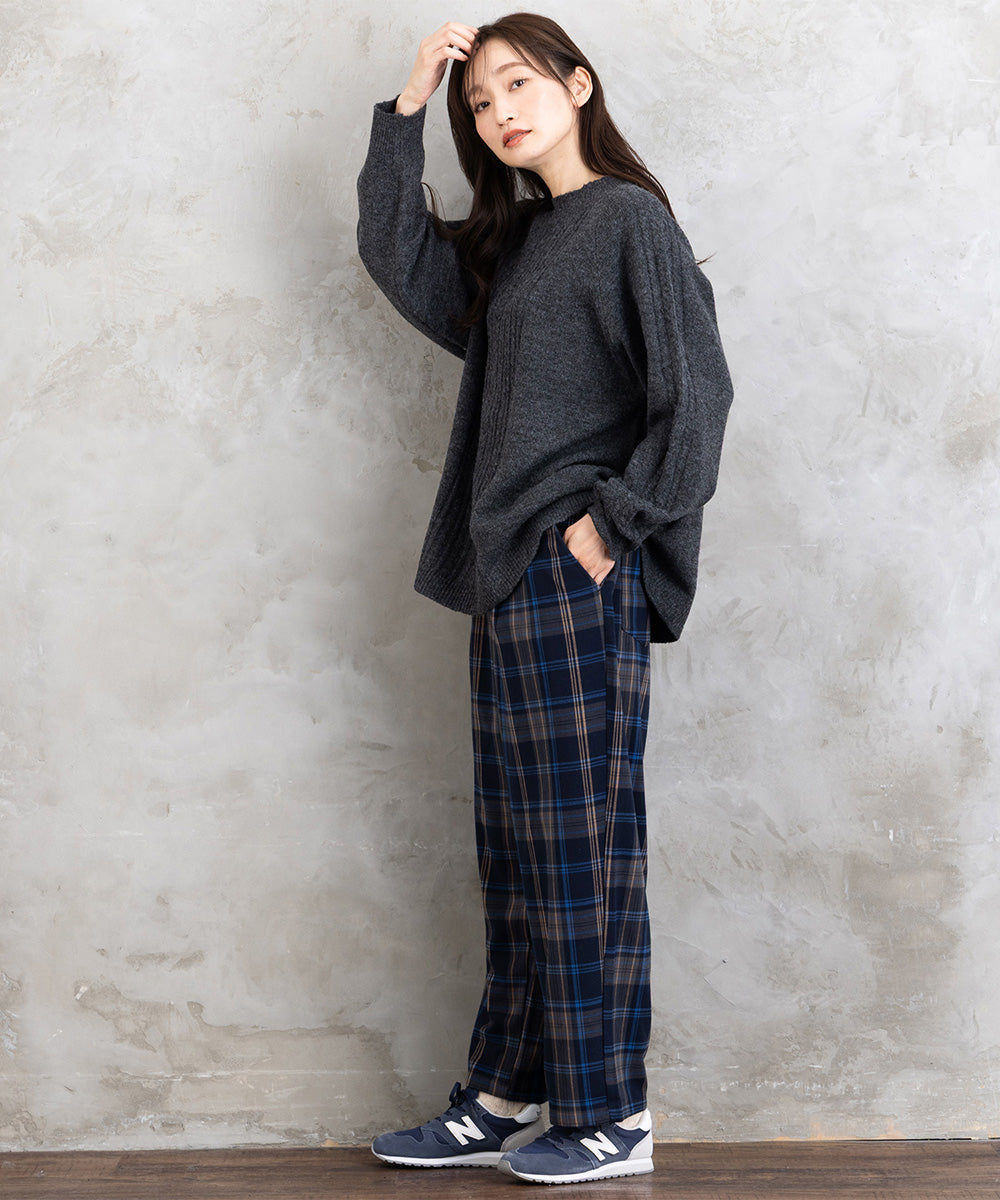 【sabstreet bis】【web限定】 Aラインケーブルニットプルオーバー【先行予約】