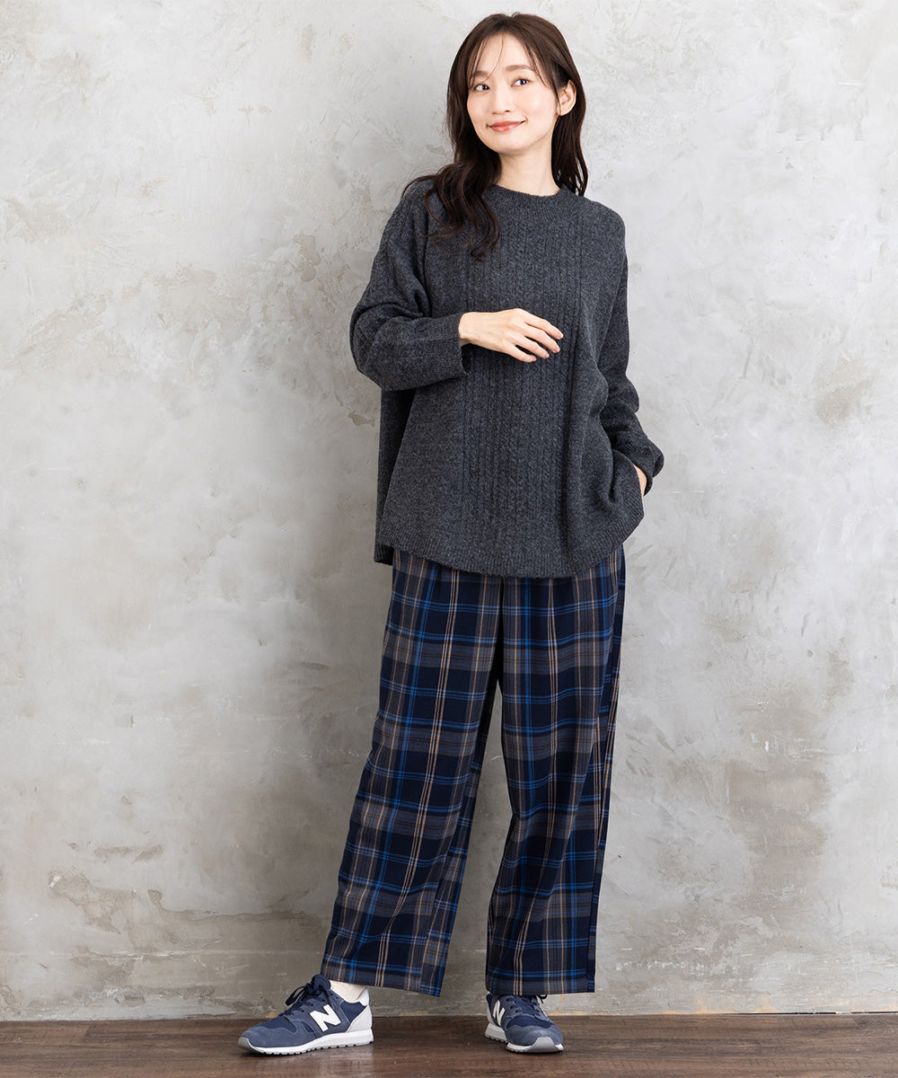 【sabstreet bis】【web限定】 Aラインケーブルニットプルオーバー【先行予約】