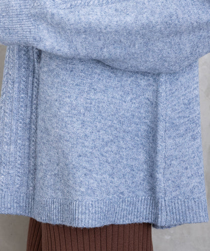 【sabstreet bis】【web限定】 Aラインケーブルニットプルオーバー【先行予約】