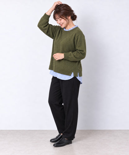 【sabstreet bis】【web限定】 フリルカラーレイヤードプルオーバーニット【先行予約】