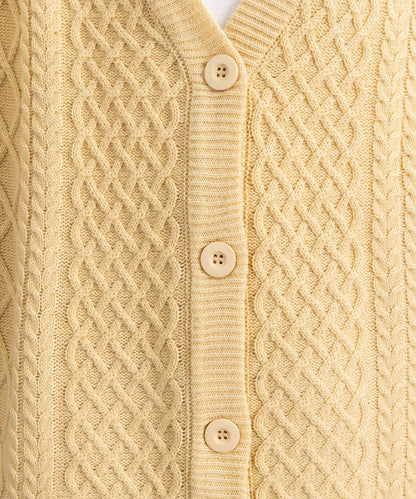 【sabstreet bis】【web限定】5Gケーブル柄アンサンブルニット