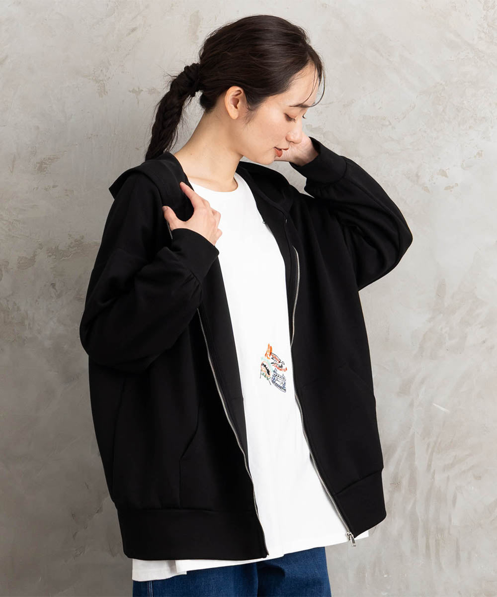 【sabstreet bis】【web限定】15号(3L) ダンボールジップパーカー