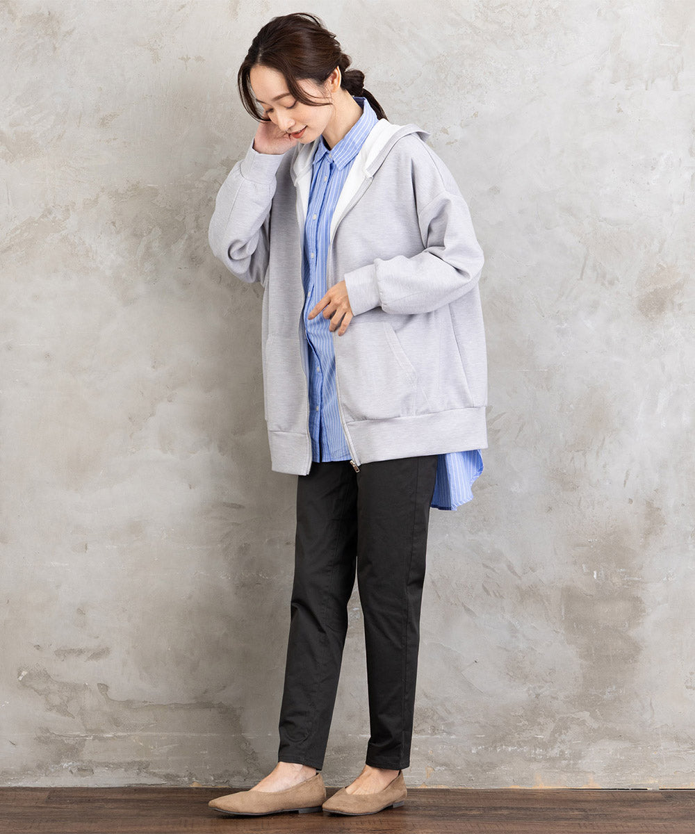 【sabstreet bis】【web限定】15号(3L) ダンボールジップパーカー