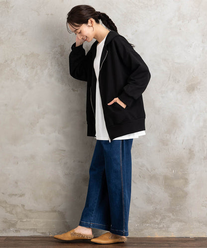 【sabstreet bis】【web限定】15号(3L) ダンボールジップパーカー