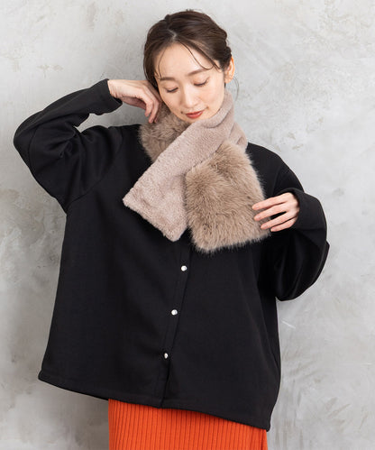 【sabstreet bis】【web限定】 ドットボタンカーディガン