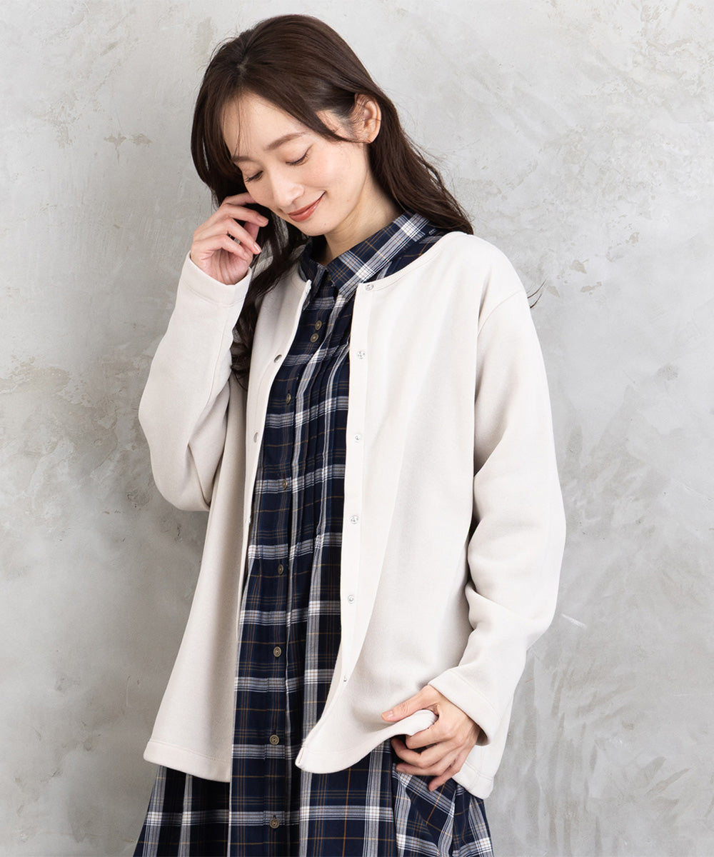 【sabstreet bis】【web限定】 ドットボタンカーディガン