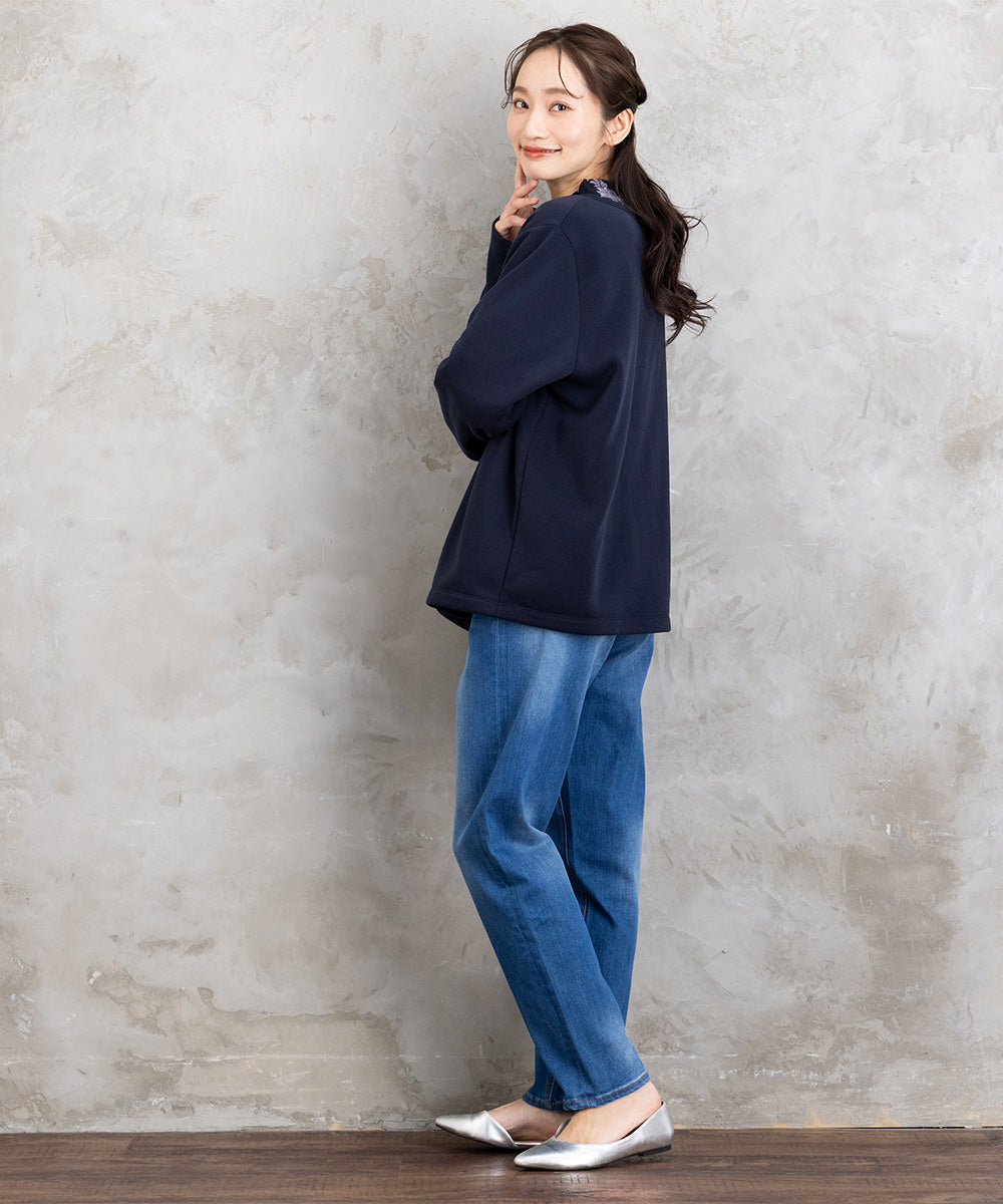 【sabstreet bis】【web限定】 ドットボタンカーディガン