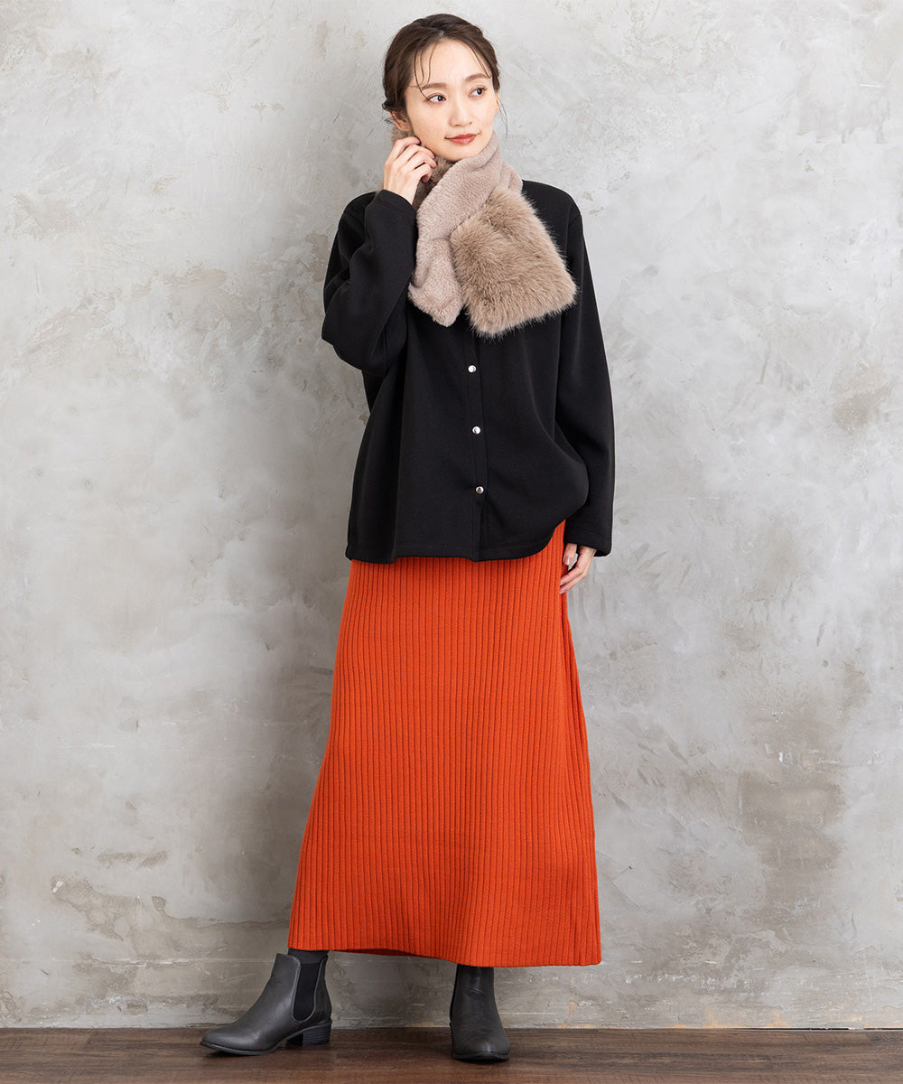 【sabstreet bis】【web限定】 ドットボタンカーディガン