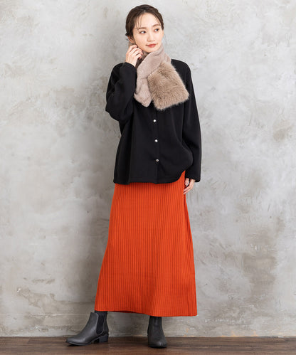 【sabstreet bis】【web限定】 ドットボタンカーディガン