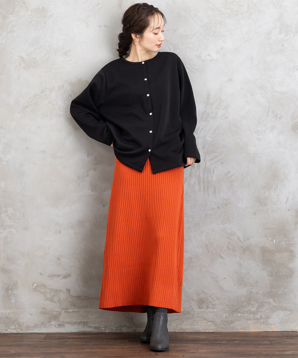 【sabstreet bis】【web限定】 ドットボタンカーディガン