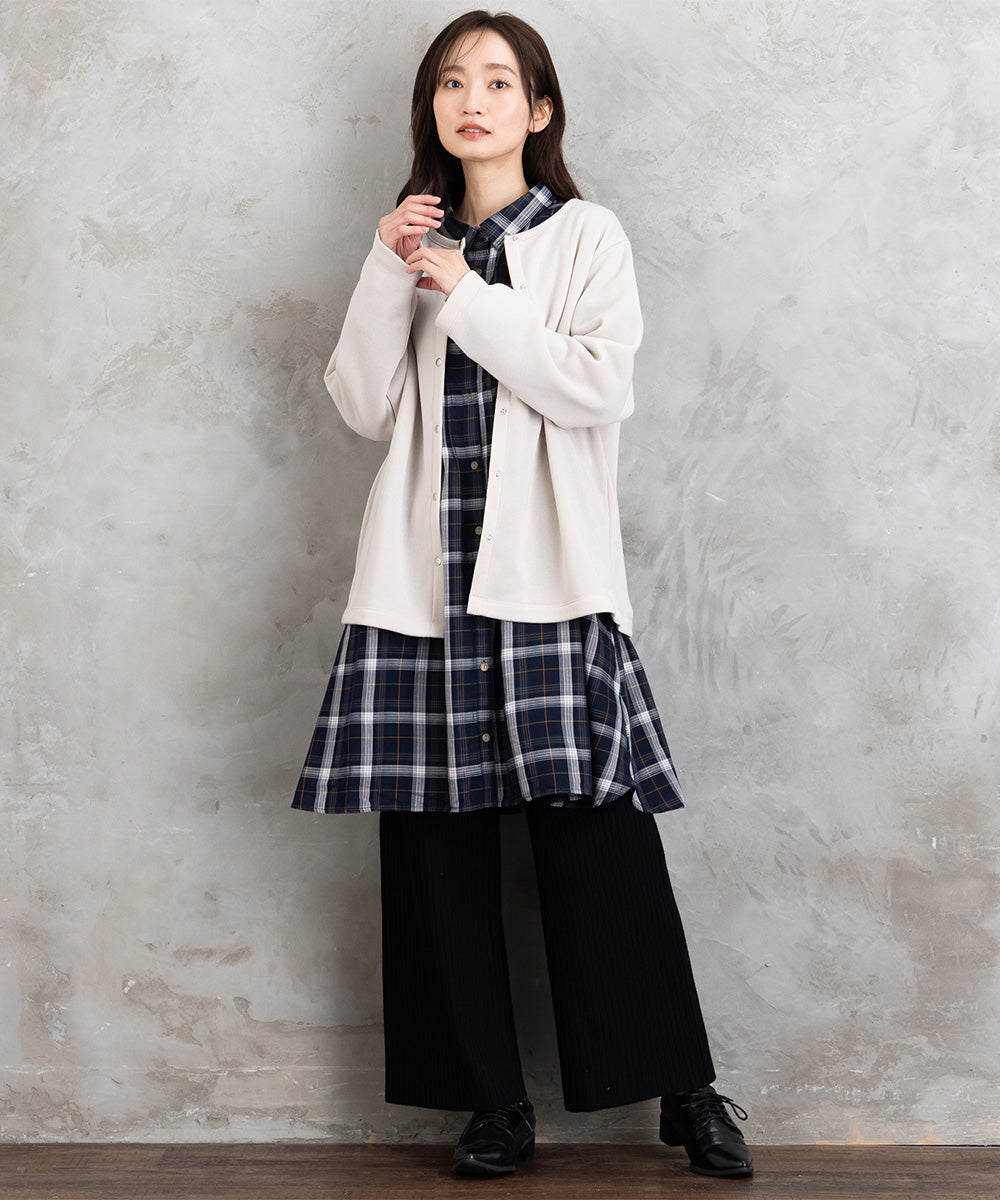 【sabstreet bis】【web限定】 ドットボタンカーディガン