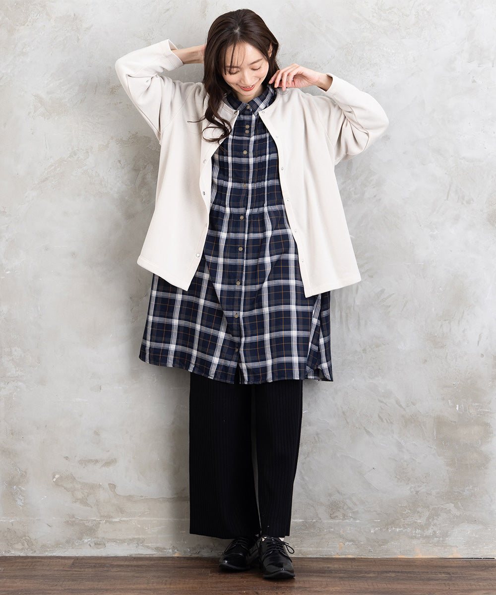 【sabstreet bis】【web限定】 ドットボタンカーディガン