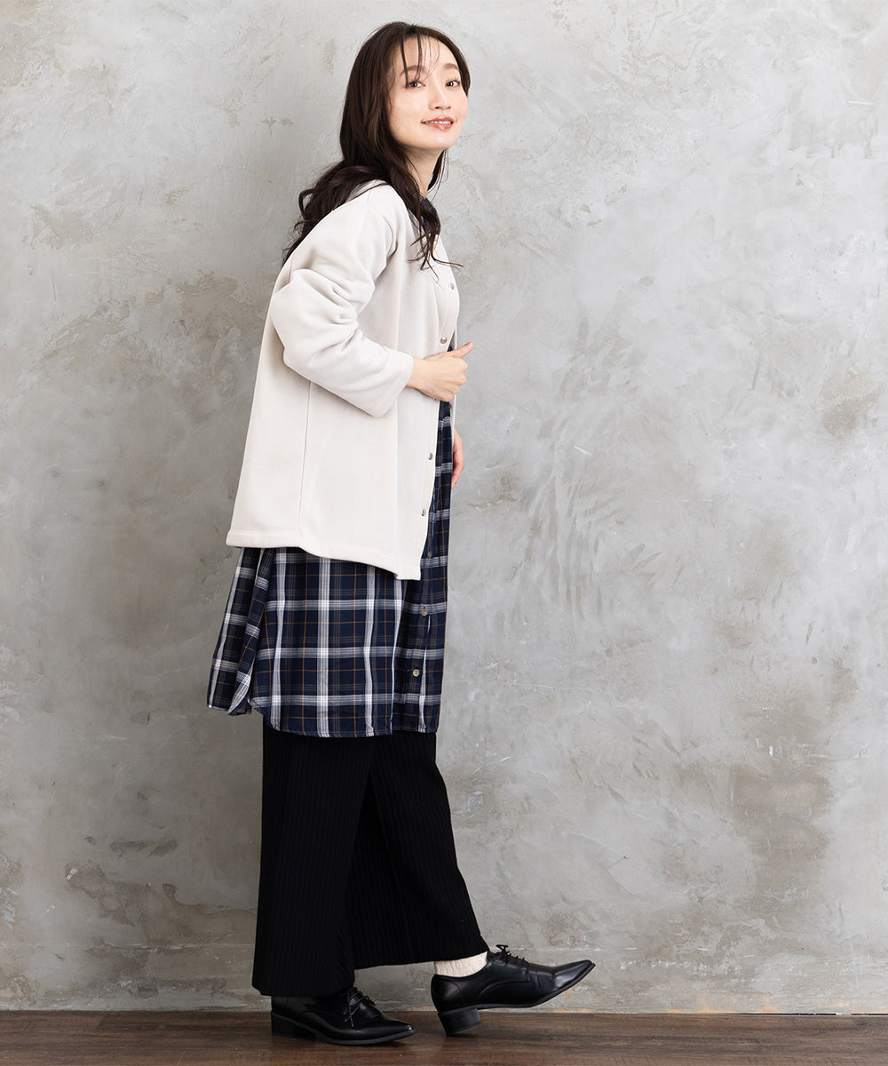 【sabstreet bis】【web限定】 ドットボタンカーディガン