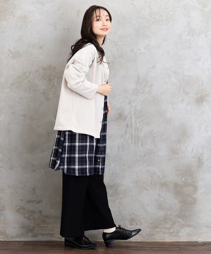 【sabstreet bis】【web限定】 ドットボタンカーディガン