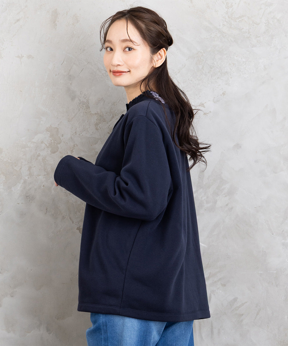 【sabstreet bis】【web限定】 ドットボタンカーディガン