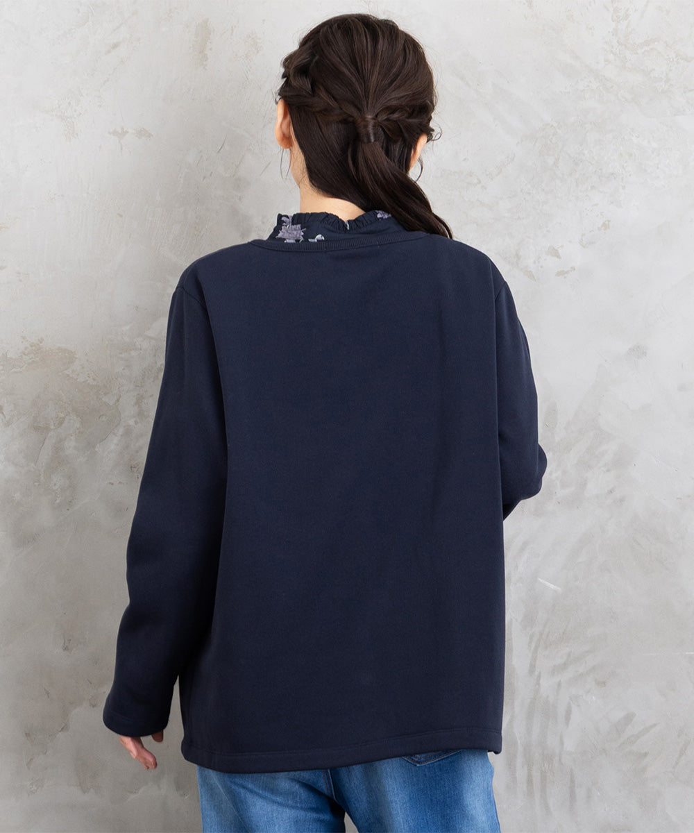 【sabstreet bis】【web限定】 ドットボタンカーディガン