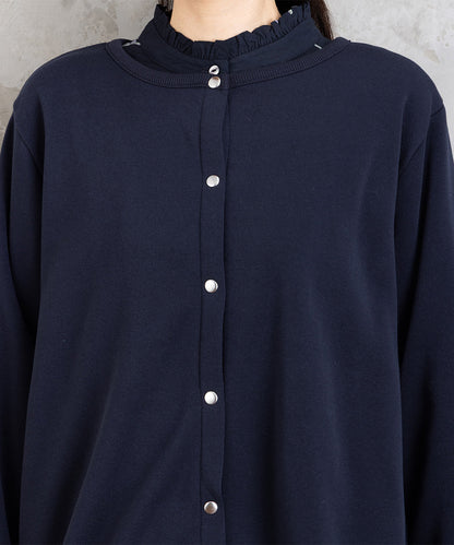 【sabstreet bis】【web限定】 ドットボタンカーディガン