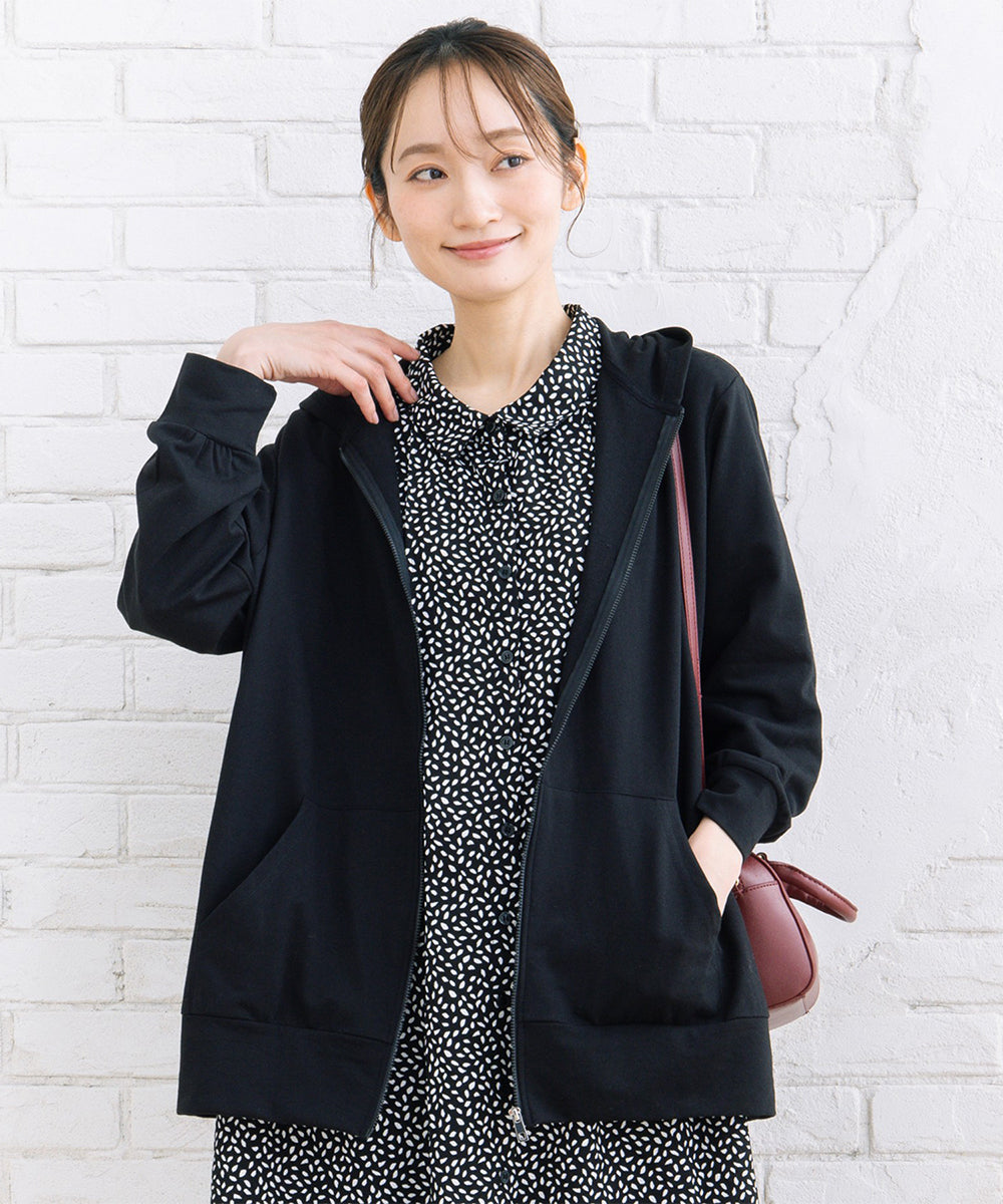 【sabstreet bis】【web限定】 【吸水速乾】裏毛ジップパーカー