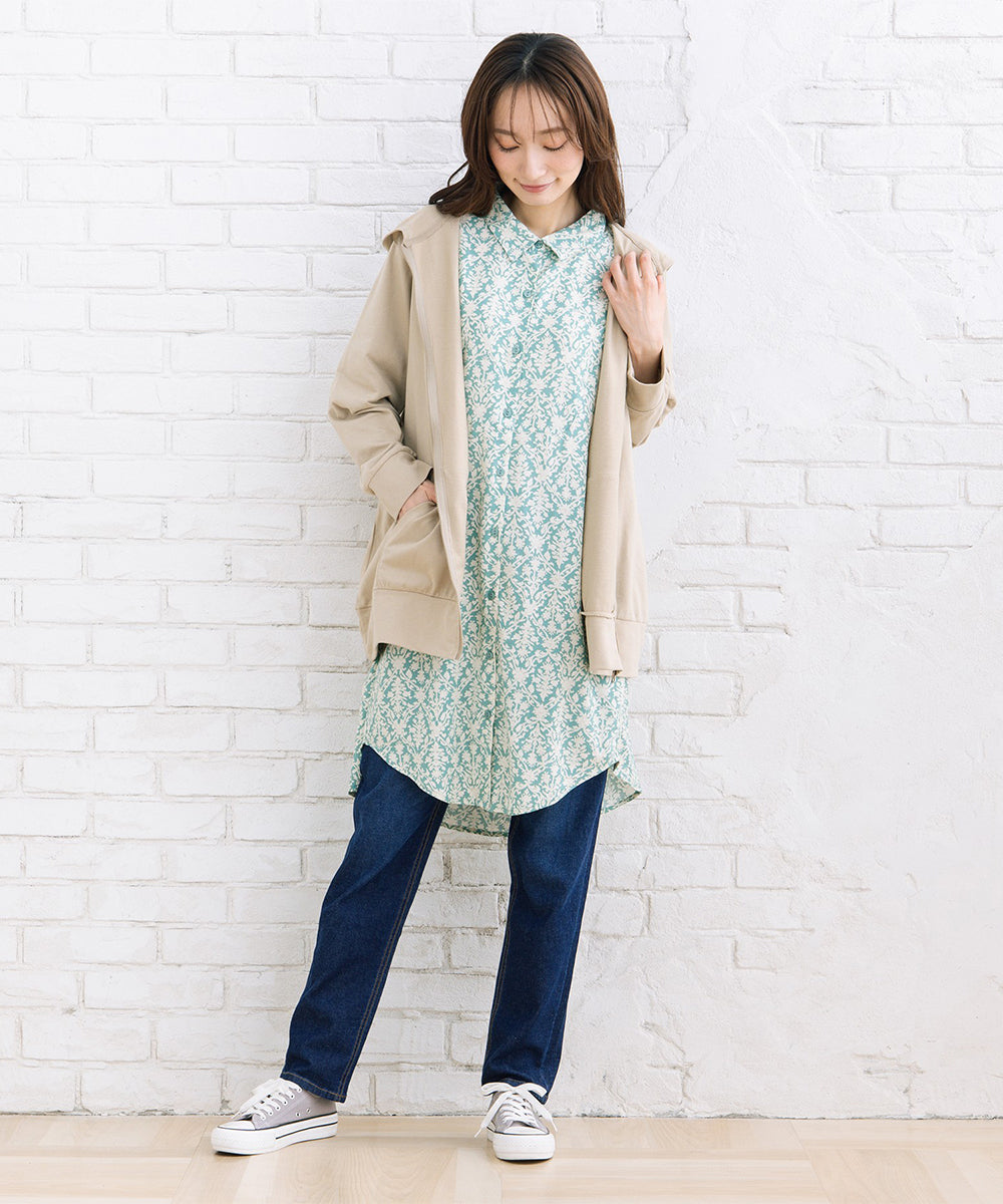 【sabstreet bis】【web限定】 【吸水速乾】裏毛ジップパーカー