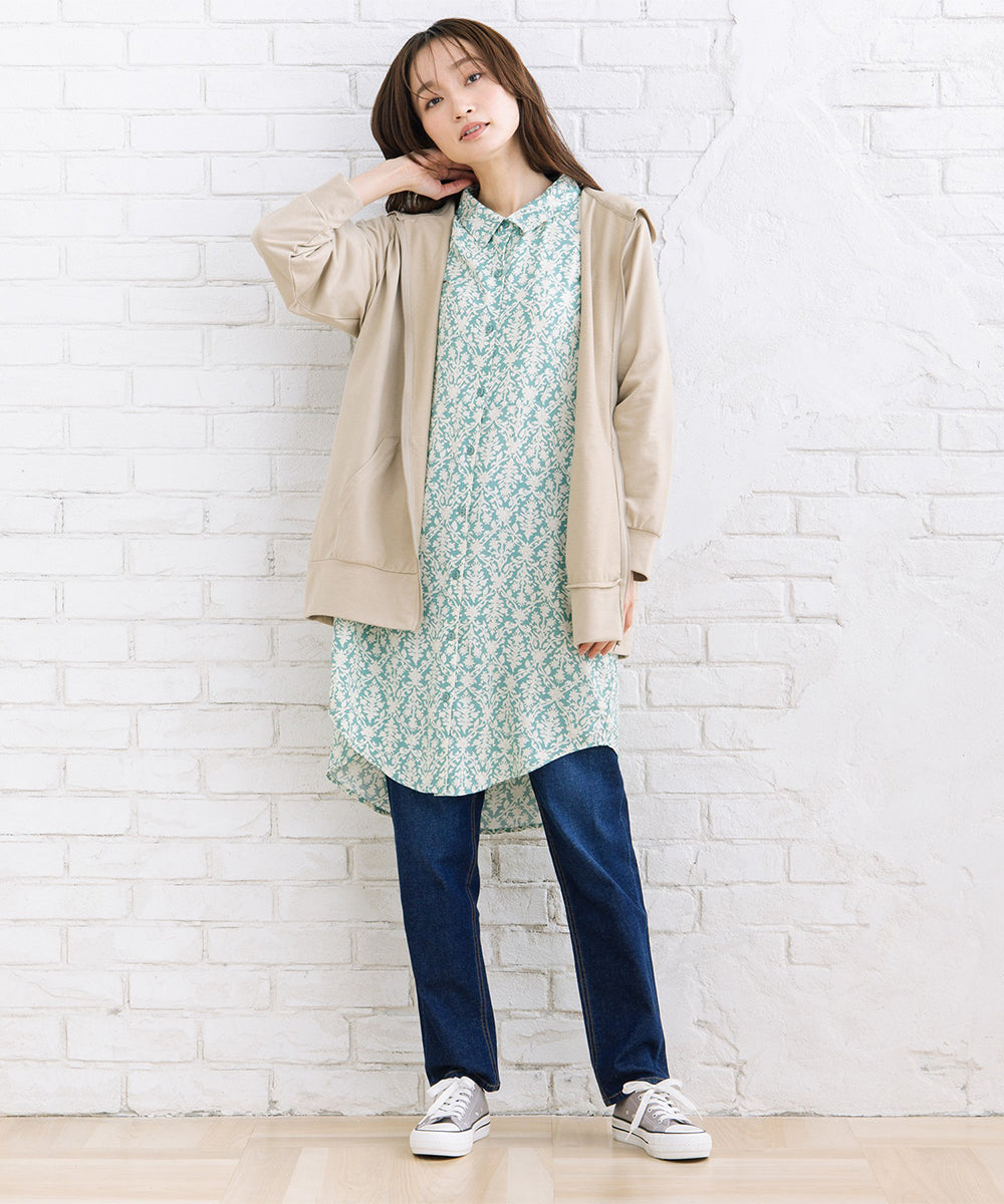 【sabstreet bis】【web限定】 【吸水速乾】裏毛ジップパーカー