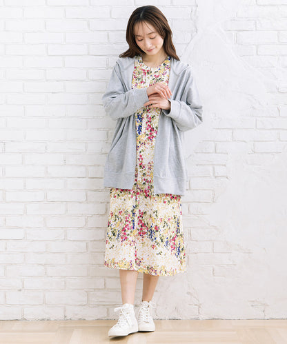 【sabstreet bis】【web限定】 【吸水速乾】裏毛ジップパーカー