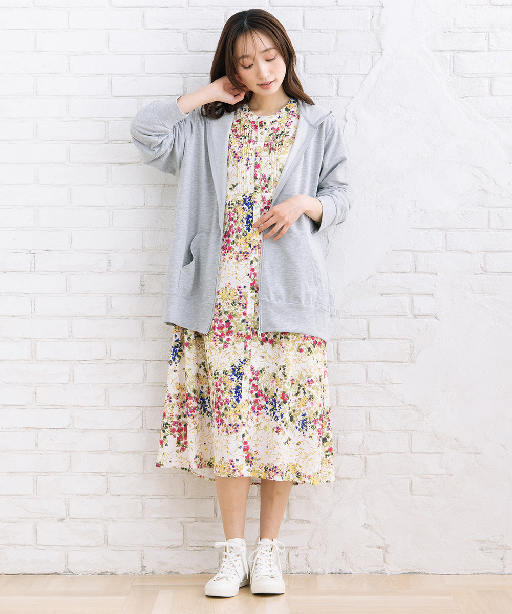 【sabstreet bis】【web限定】 【吸水速乾】裏毛ジップパーカー