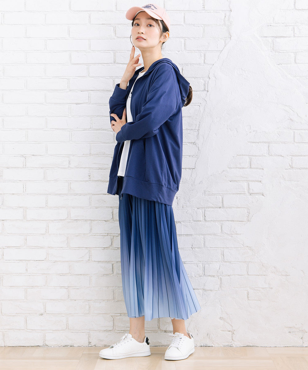 【sabstreet bis】【web限定】 【吸水速乾】裏毛ジップパーカー