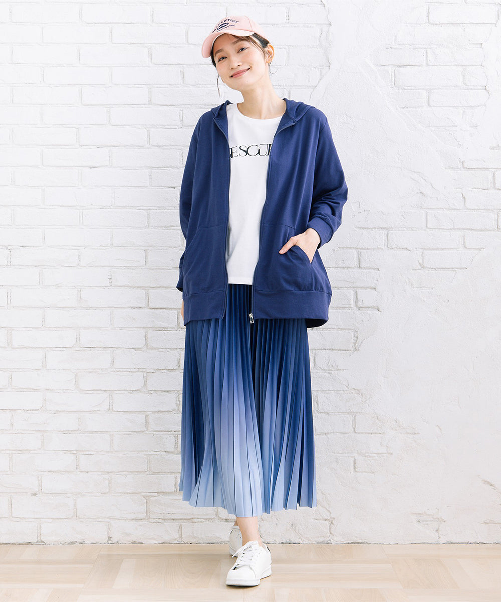 【sabstreet bis】【web限定】 【吸水速乾】裏毛ジップパーカー