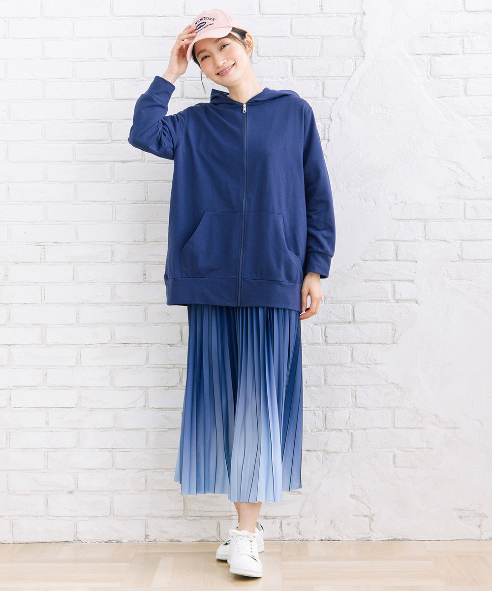 【sabstreet bis】【web限定】 【吸水速乾】裏毛ジップパーカー