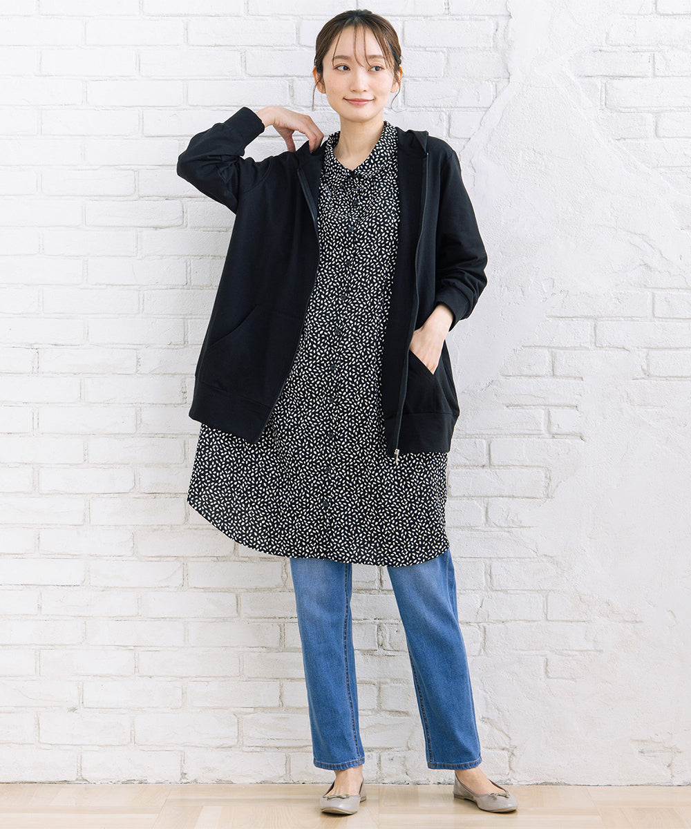 【sabstreet bis】【web限定】 【吸水速乾】裏毛ジップパーカー