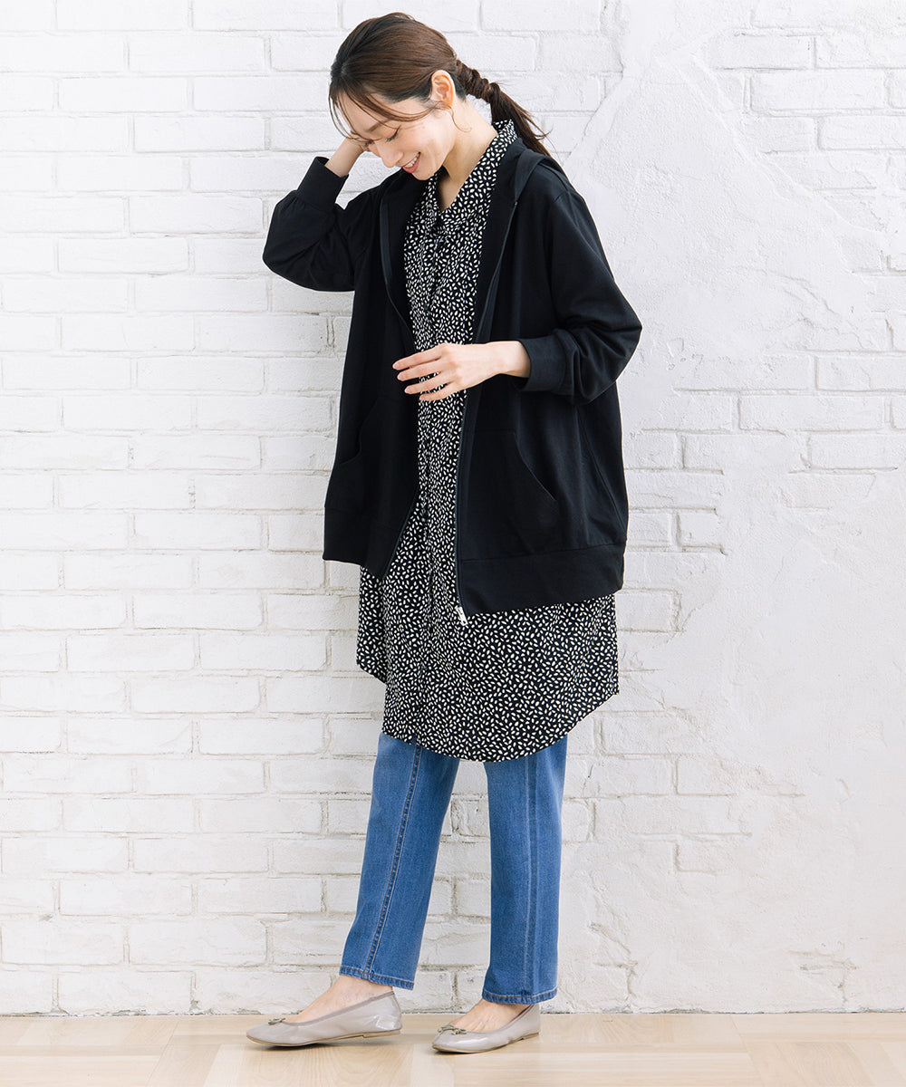 【sabstreet bis】【web限定】 【吸水速乾】裏毛ジップパーカー