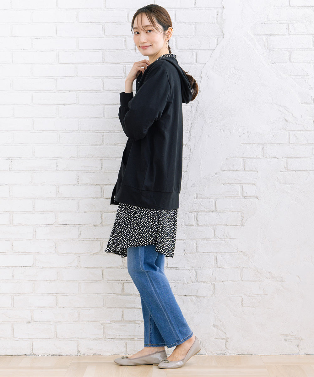 【sabstreet bis】【web限定】 【吸水速乾】裏毛ジップパーカー