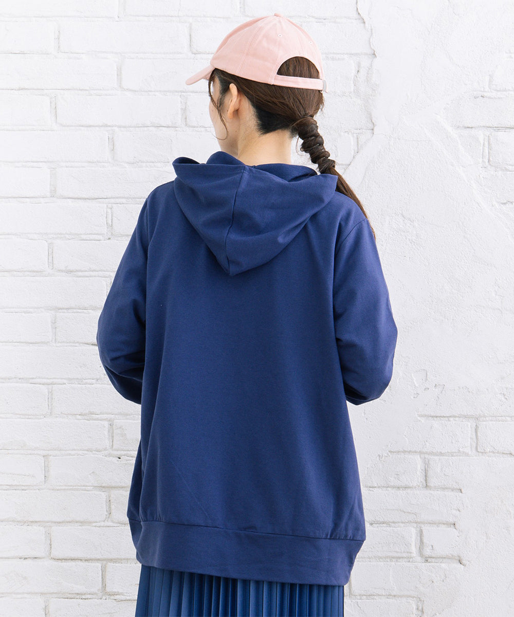 【sabstreet bis】【web限定】 【吸水速乾】裏毛ジップパーカー