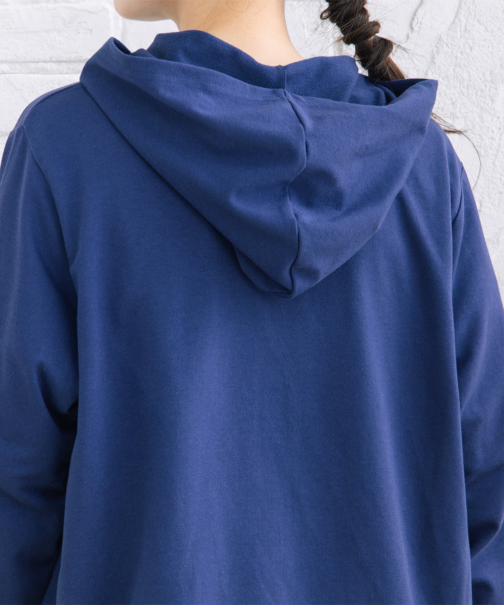 【sabstreet bis】【web限定】 【吸水速乾】裏毛ジップパーカー