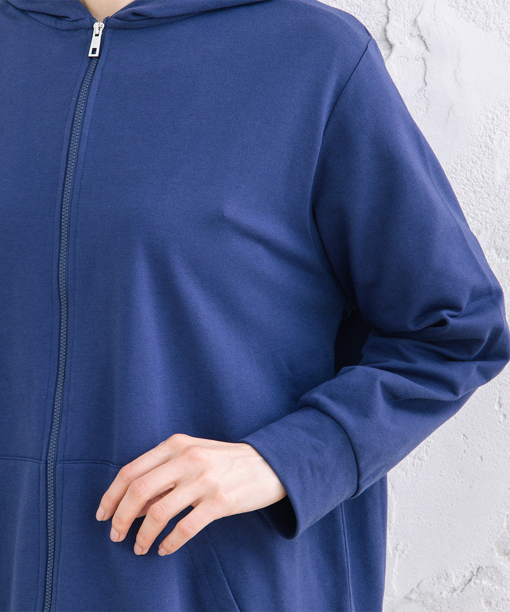 【sabstreet bis】【web限定】 【吸水速乾】裏毛ジップパーカー