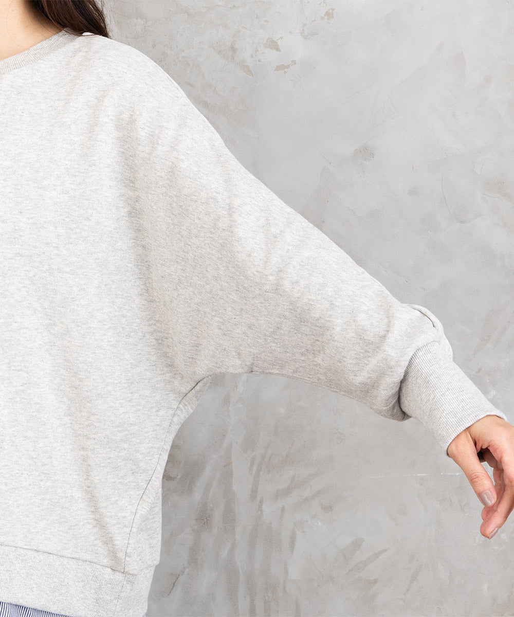 【sabstreet bis】【web限定】シャツレイヤードスウェット