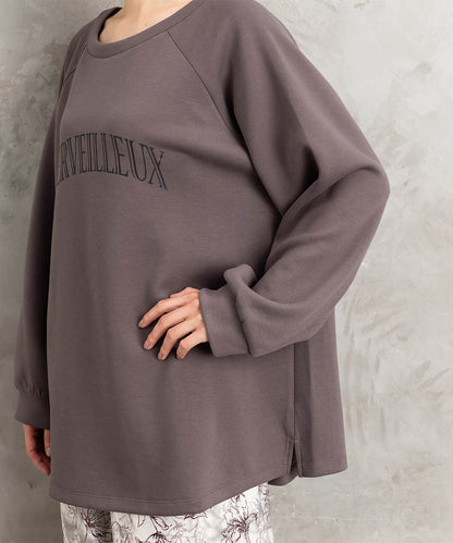 【sabstreet bis】【web限定】ボートネックロゴスウェット