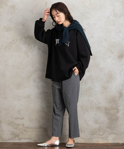 【sabstreet bis】【web限定】ボートネックロゴスウェット