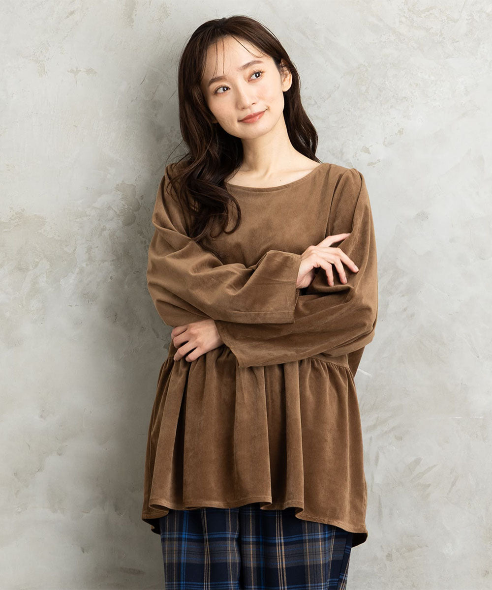 【sabstreet bis】【web限定】 カットコーデュロイプルオーバー