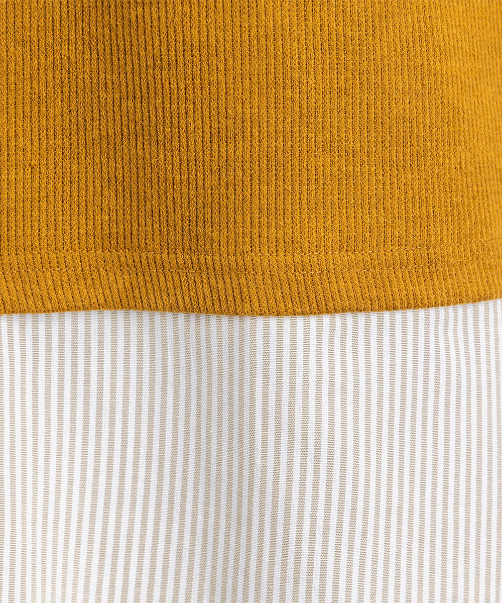 【sabstreet bis】【web限定】シャツコンビプルオーバー